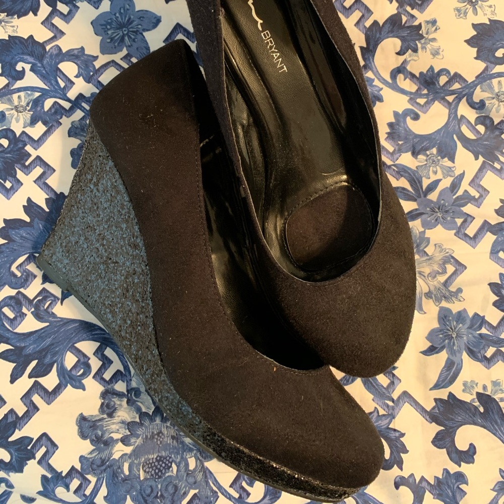 Lane Bryant Glitter Wedges